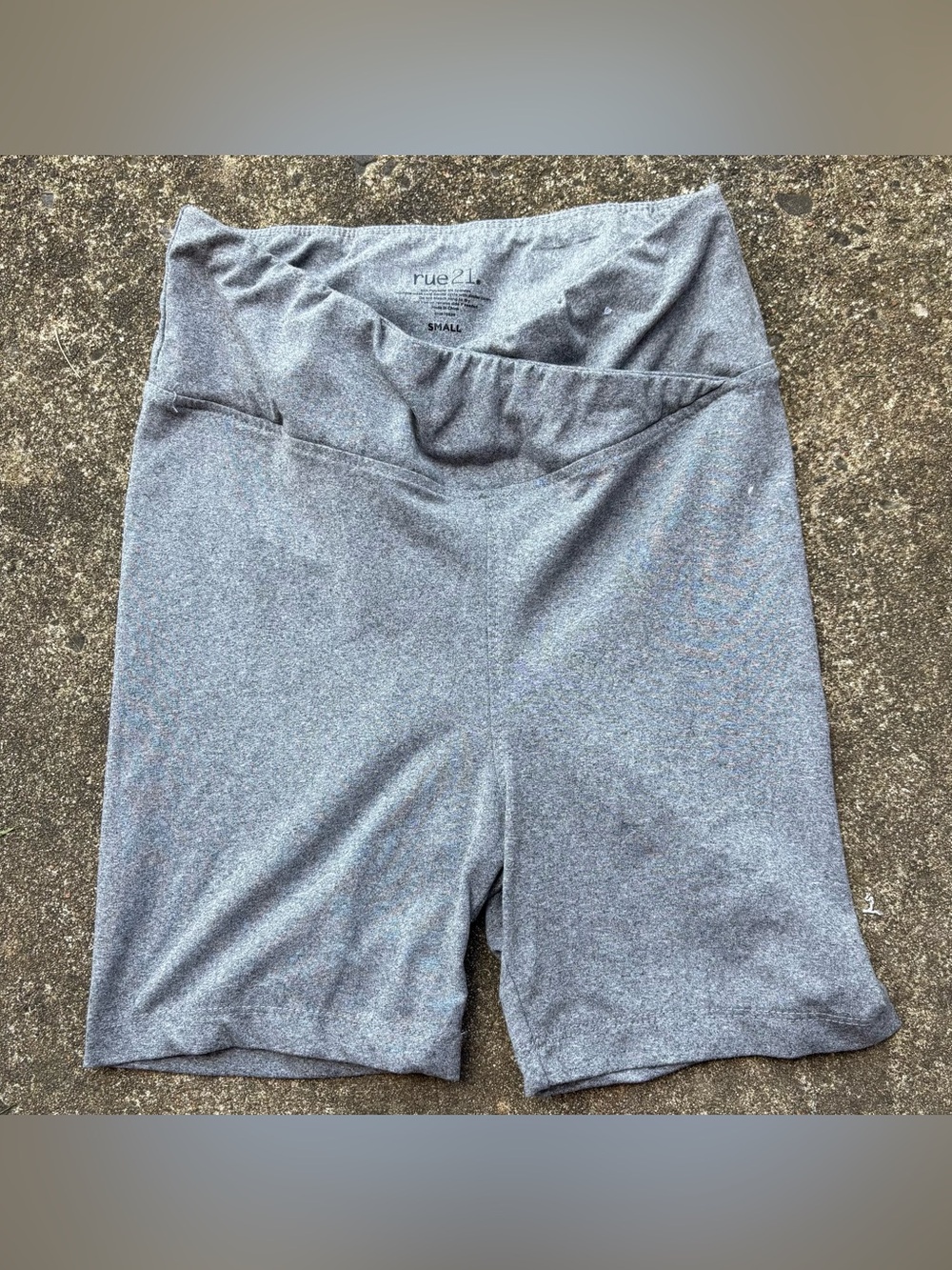 Rue21 Girls' Heather Gray Workout Biker Shorts